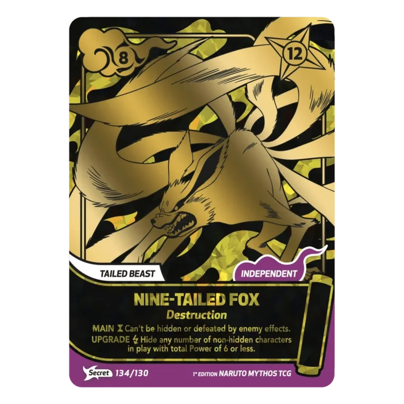 NINE-TAILED FOX (134/130) SECRET RARE - MYTHOS 2ND EDITION - ENGLISH