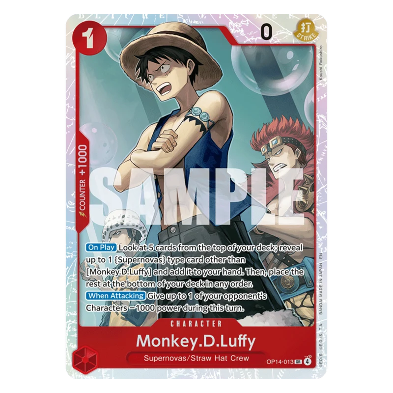 MONKEY D. LUFFY (OP14 013) SR - THE AZURE SEA´S SEVEN - ENGLISH