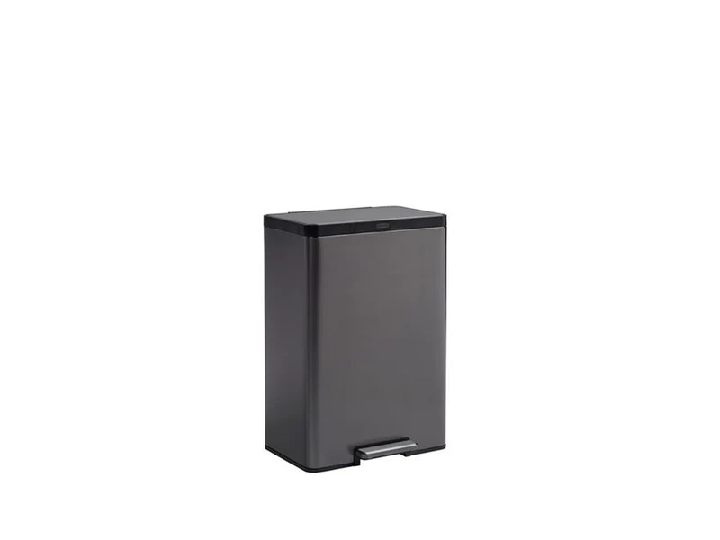 CUBO METALICO RUBBERMAID ELITE DUAL PEDAL 40 L. GRIS OSCURO