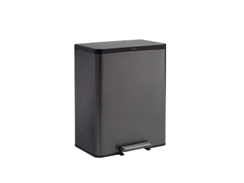 CUBO METALICO RUBBERMAID ELITE DUAL PEDAL 60 L. GRIS OSCURO