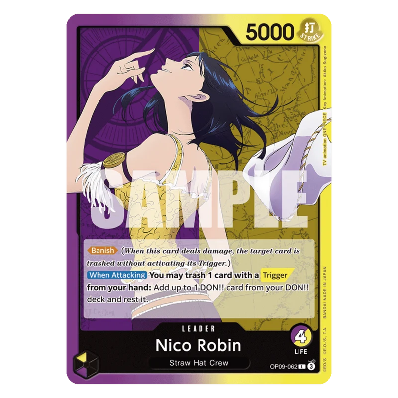 NICO ROBIN (OP09 062) LÍDER - EMPERORS IN THE NEW WORLD - ENGLISH