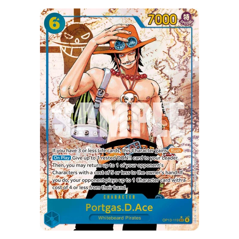 PORTGAS D. ACE (OP13 119) ALT ART SEC - CARRYING ON HIS WILL - ENGLISH