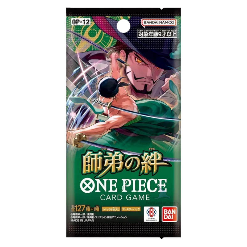 ONE PIECE OP12 BOOSTER PACK "LEGACY OF THE MASTER" - JAPANESE