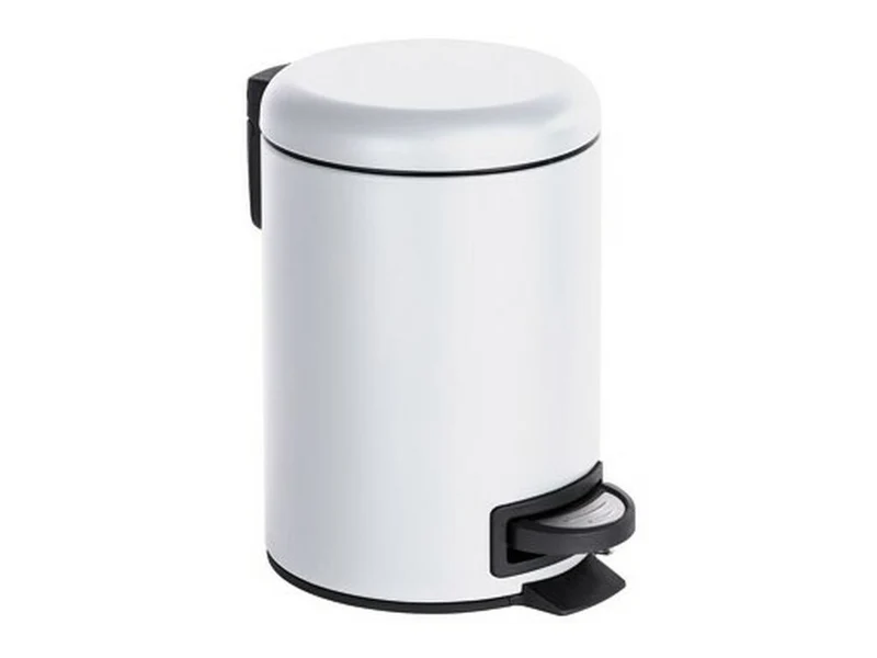 PAPELERA DE PEDAL NEGRA LEMAN 3L
