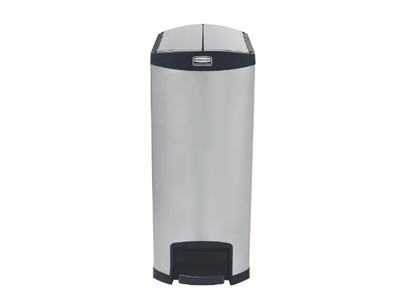 CONTENEDOR EN METAL DE PEDAL LATERAL SLIM JIM 90L