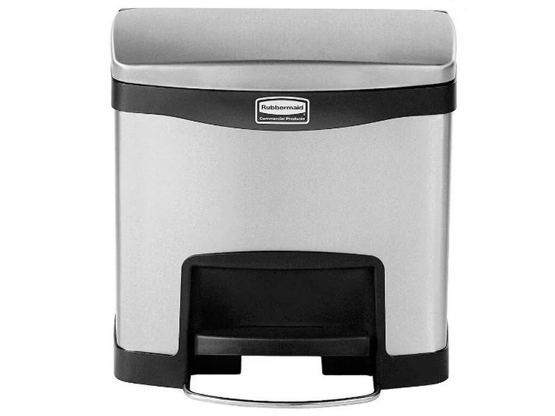 CONTENEDOR EN METAL DE PEDAL FRONTAL SLIM JIM 15L