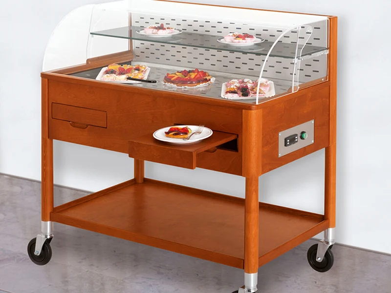 CARRO DE SERVICIO REFRIGERADO PARA POSTRES