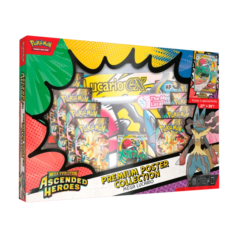 PREORDER - POKEMON PREMIUM POSTER COLLECTION (LUCARIO) - ENGLISH