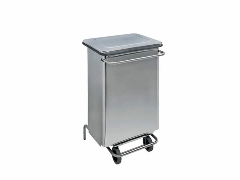 CONTENEDOR MOVIL CON PEDAL INOX CONTIMAR 70