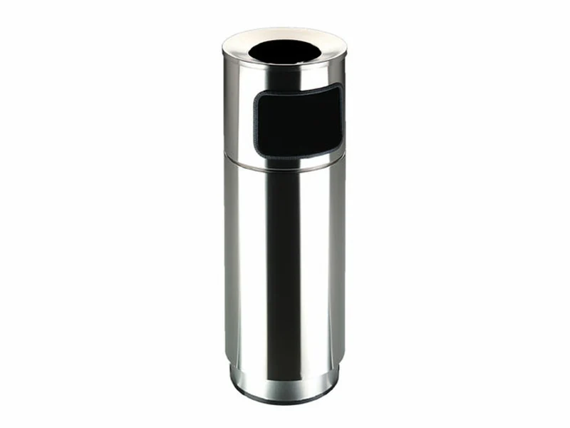PAPELERA CENICERO STEEL ELEGANTE