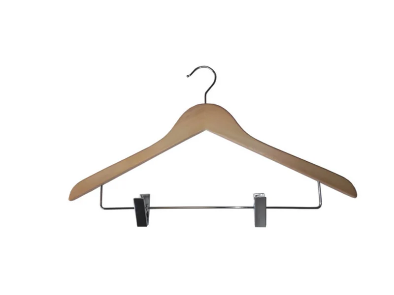 PERCHA MADERA DE HAYA CON PINZAS