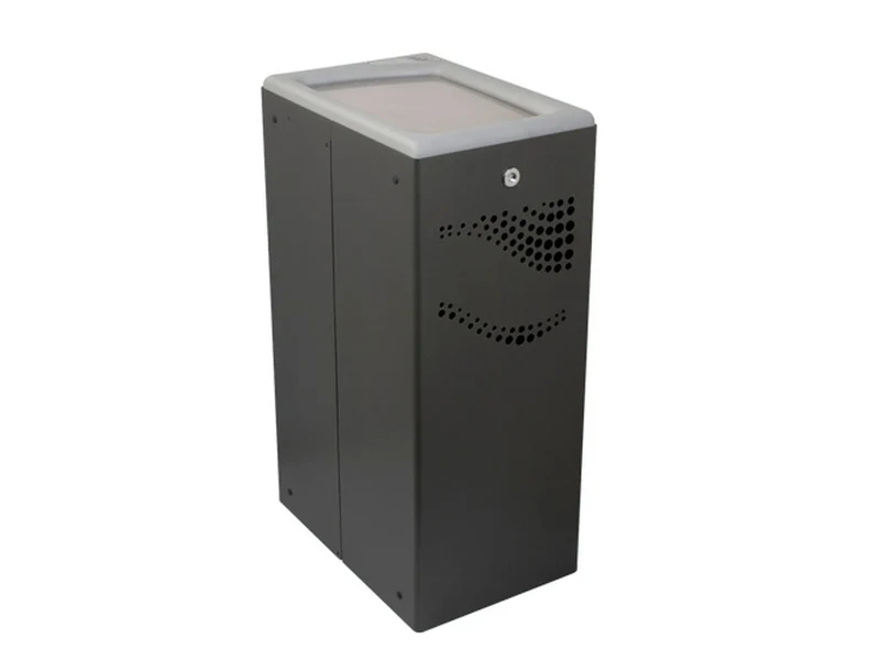 PAPELERA RECTANGULAR LLAVE TAPA BASCULANTE