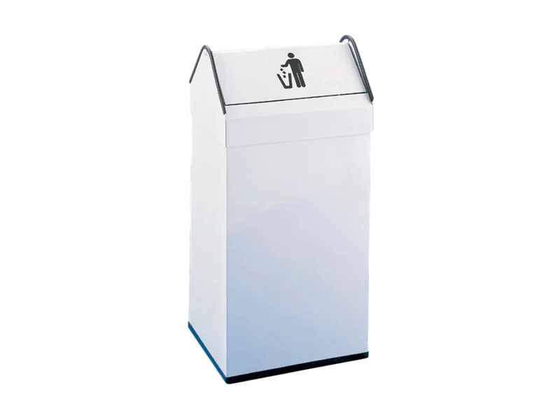 PAPELERA RECTANGULAR TAPA BASCULANTE