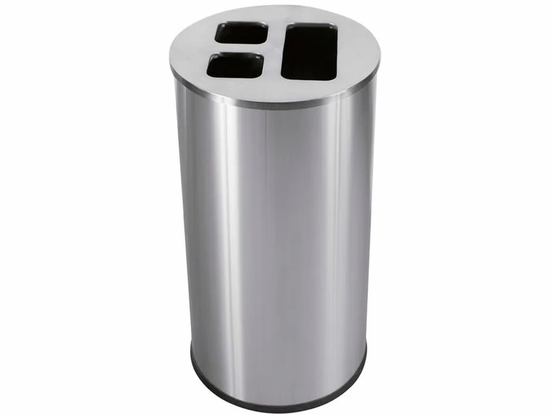 CONTENEDOR TRISELECTIVO JVD 60L INOX SATINADO