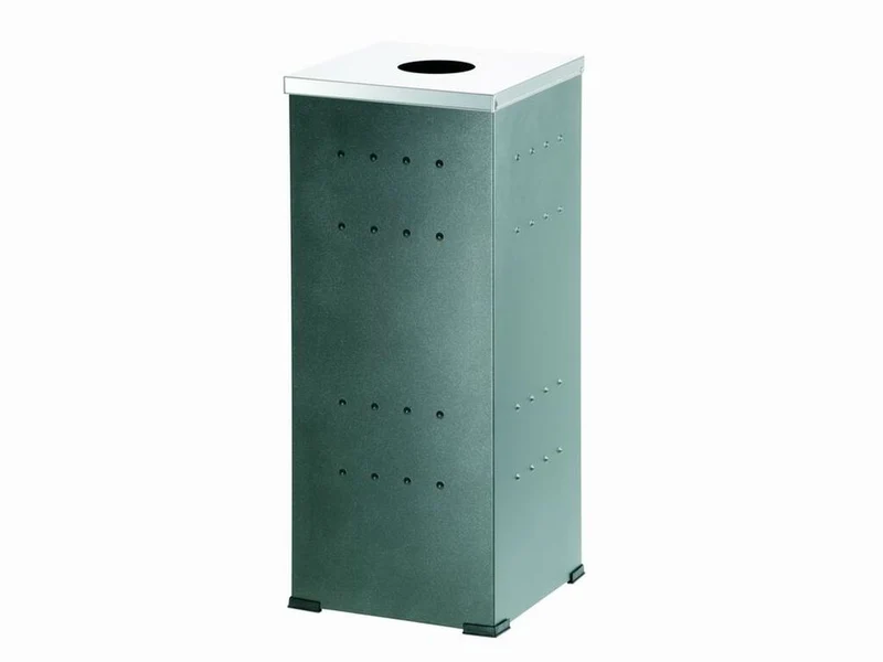 PAPELERA CUADRADA EN ACERO