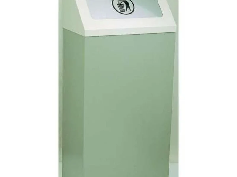 PAPELERA BASCULANTE TAPA ABATIBLE