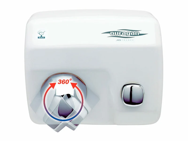 SECAMANOS JVD OURAGAN PULSADOR BLANCO
