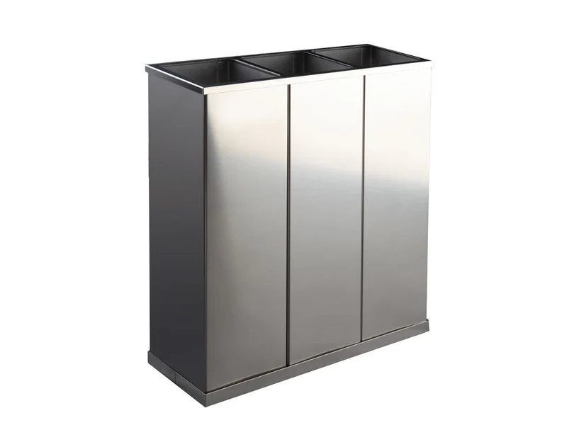 PAPELERA SELECTIVA JVD INOX SATINADO