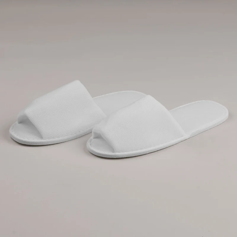 Hotelové pantofle Basic Nap Cloth 30 cm protiskluzové, otevřená špička