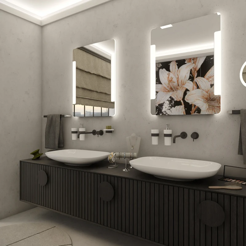 LED zrcadlo 600x800 s dotykovým senzorem