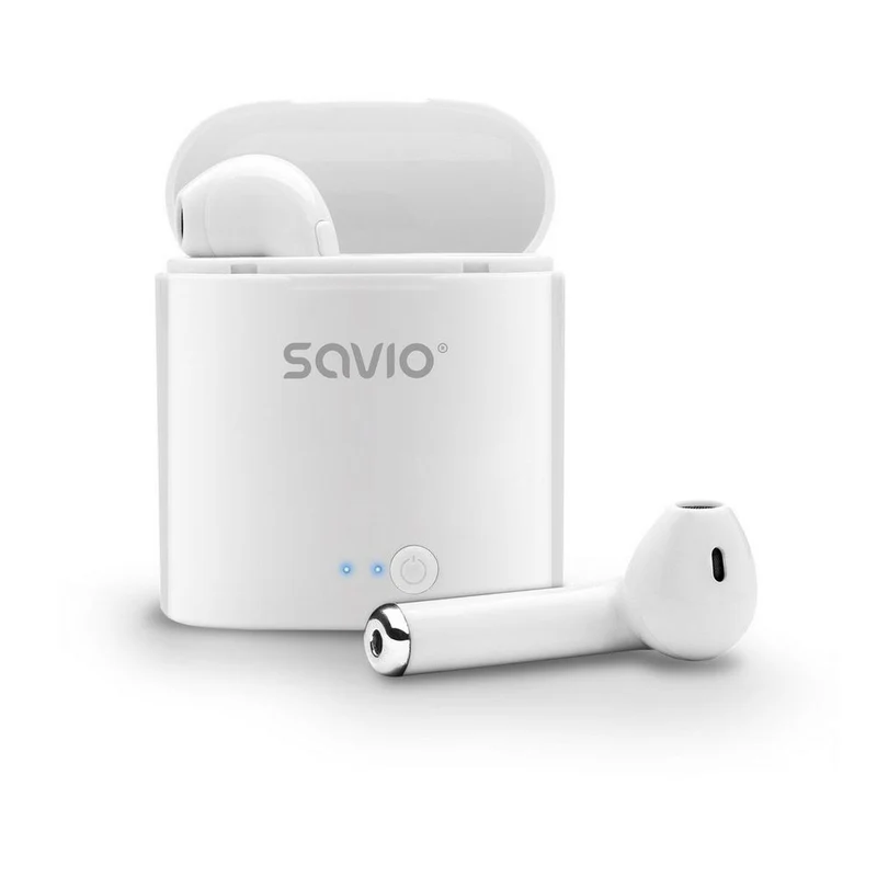 Auriculares Bluetooth Intrauditivos Savio TWS-01 Blanco