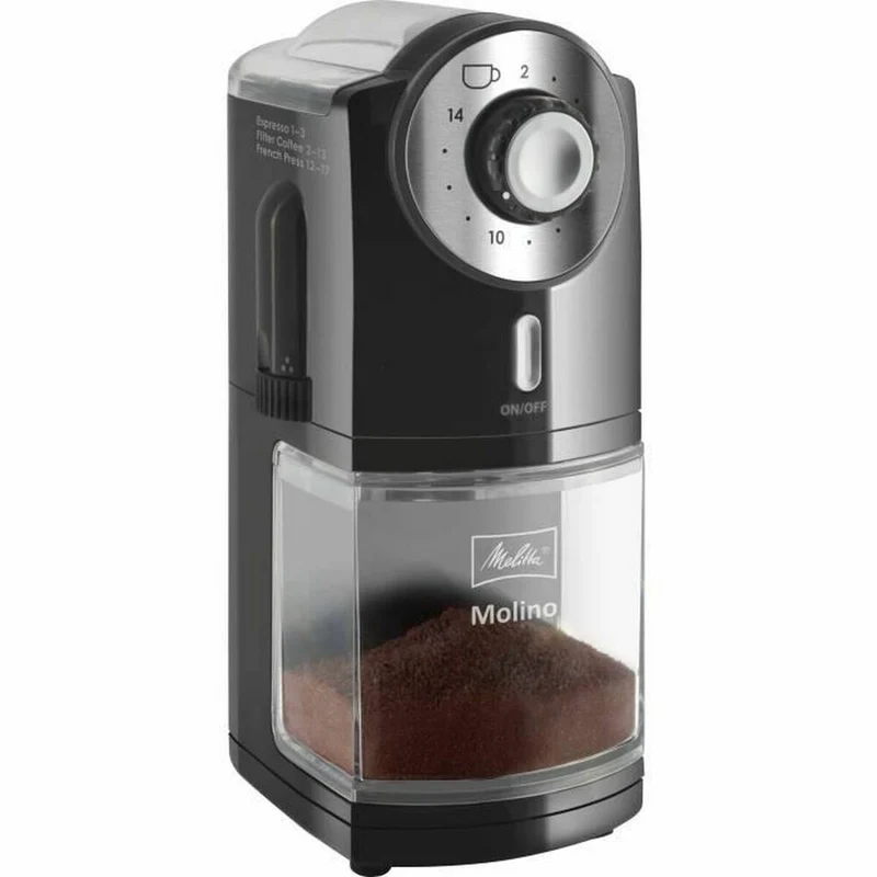 Molinillo de café Melitta 1019-02 200 g Negro Plástico 1000 W 100 W