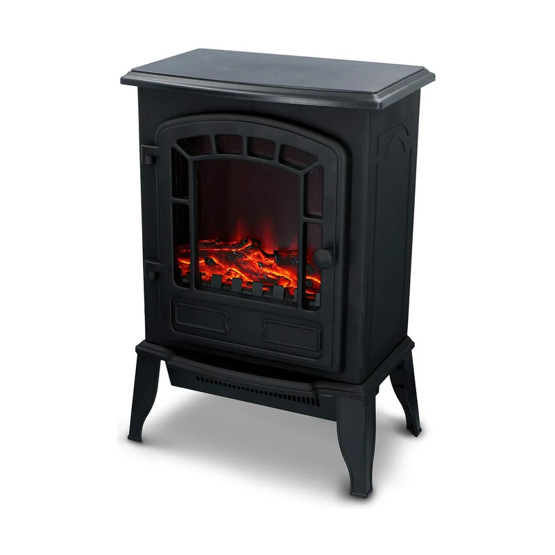 Chimenea eléctrica decorativa Classic Fire Torino negra 2000 W 56,5 x 24 x 38 cm