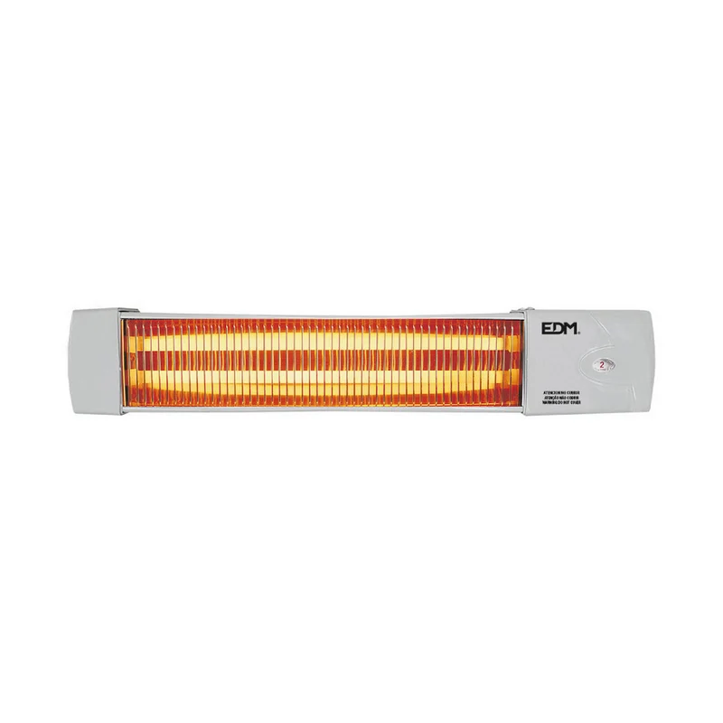 Calentador de cuarzo EDM 07103 07103 Blanco Gris 600-1200 W Baños