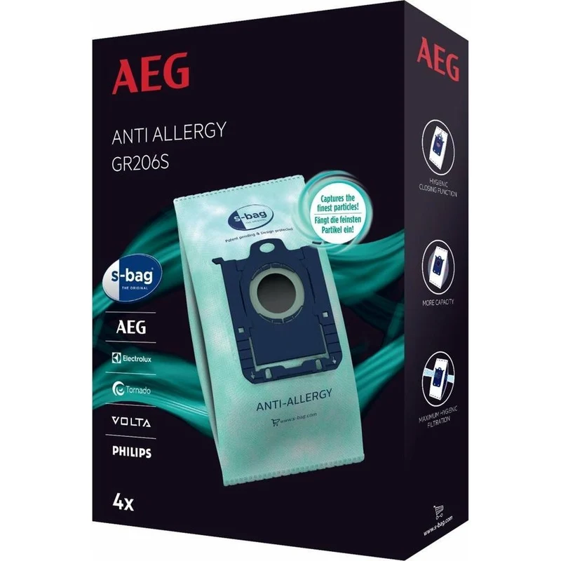 Bolsa de Recambio para Aspirador Aeg GR206S 4uds