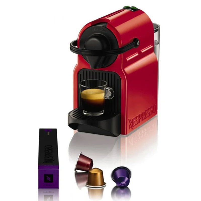 Cafetera de capsulas Krups Nespresso Inissia XN100510 0,7 L 19 bar 1270W Plastico Rojo 700 ml 800 ml 1 L (Cafetera de capsulas