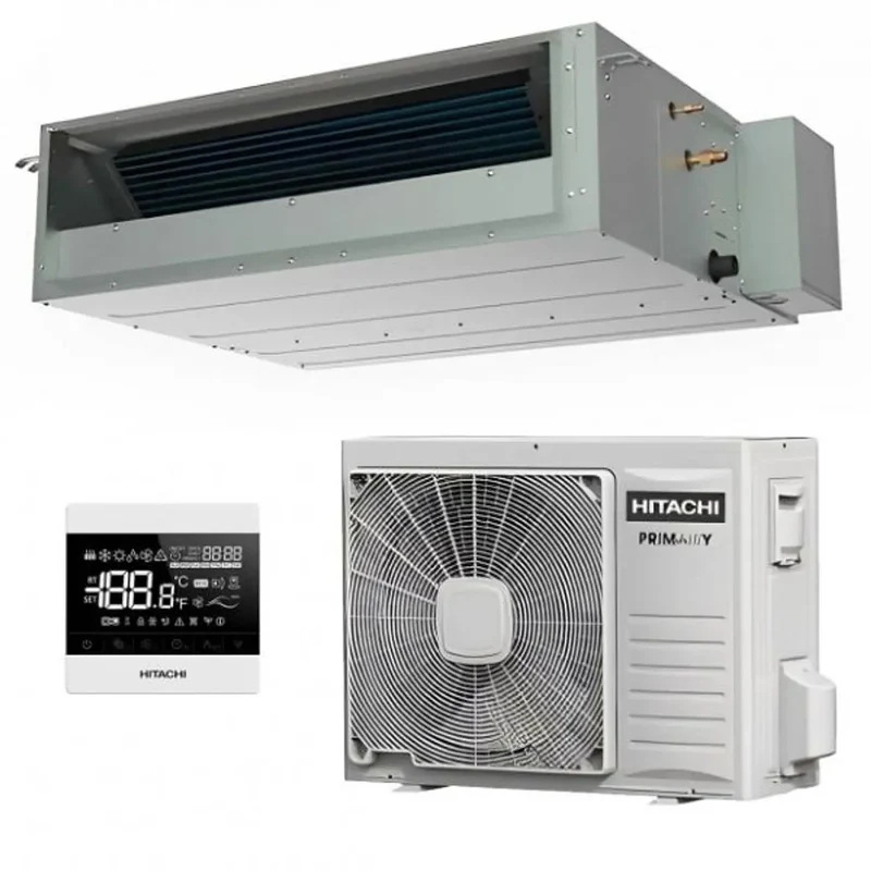Hitachi Primairy RPIH‑3.0 / 4.0 / 5.0 UFE1NH – Equipos de Conductos Potentes, Silenciosos y de Alta Eficiencia