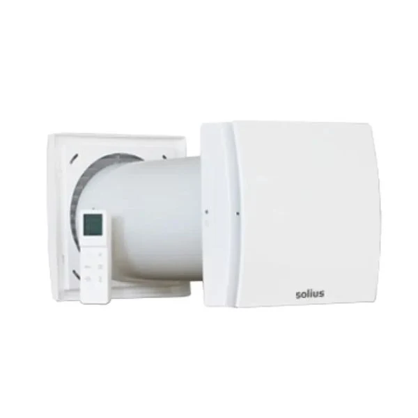 Recuperador de Calor Descentralizado SOLIUS AIRWALL 60 PLUS / 60 WiFi · Ventilación Inteligente · Hasta 97% de Eficiencia