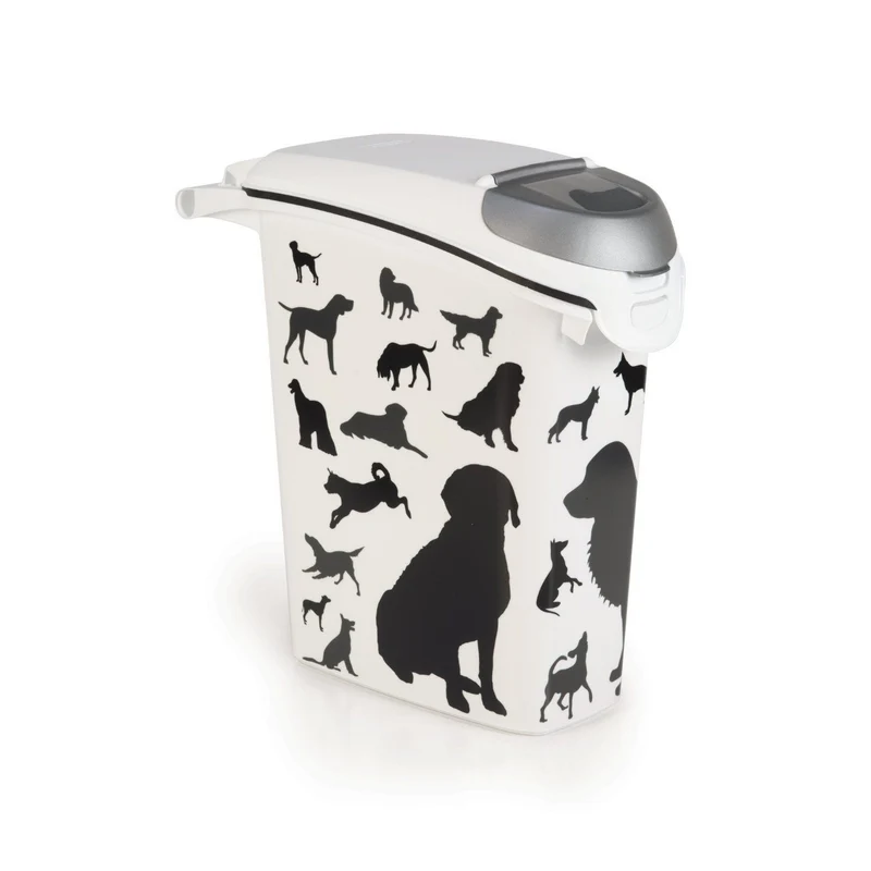 Envase para forraje Curver Petlife Psy Black 10kg 23l