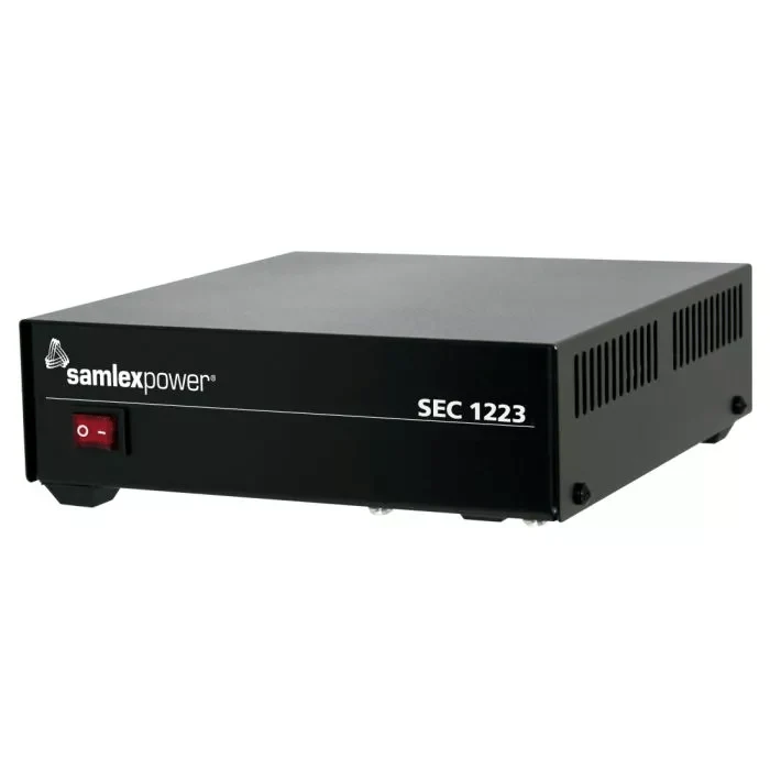 SamlexPower Model SEC-1223 120V AC to 13.8V DC 23A Power Supply for Solar (DC) Appliances, Ham Radios- In-Store Offer Only