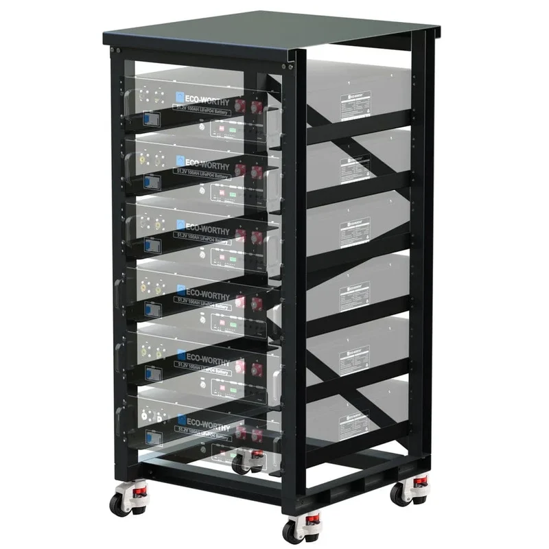 Eco-Worthy 6-Layer 19 Inch Rack for 3U Server Rack Battery - In Store Offer Only