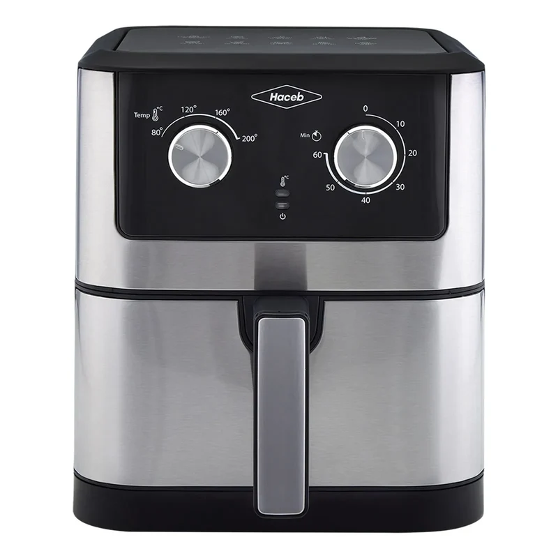 Freidora de Aire Haceb 6 Litros Inox Negra
