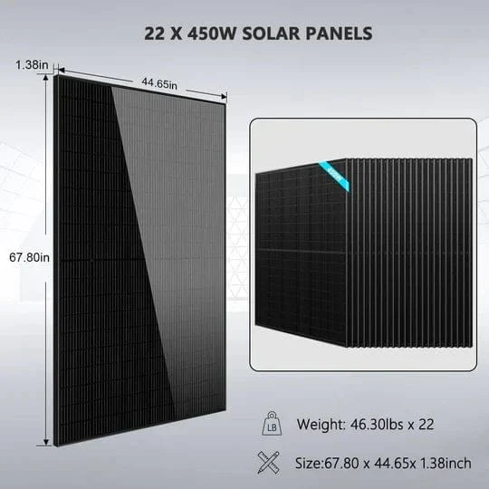 SunGoldPower SGR-13K25E | 13KW Off-Grid Solar Kit | 48VDC | 120V/240V