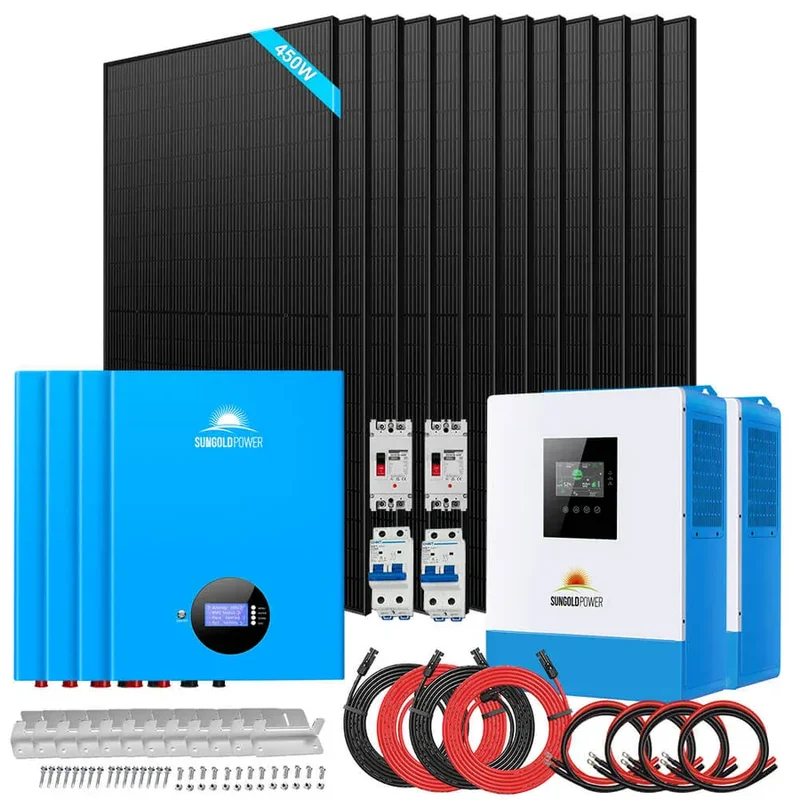 SunGoldPower SGM-10M2T| 10000W Off Grid Solar Kit | In Store Offer Only