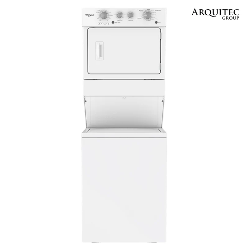 Torre lavadora secadora eléctrica 20 kg -7MWET4027HW- Whirlpool