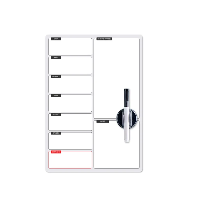 Liste Des Courses Fridge Board