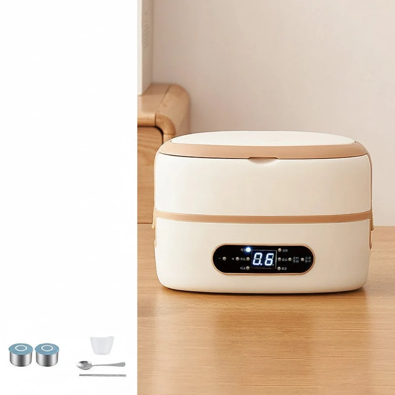 Electric Food Warmer Lunch Box Made of Stainless Steel with Containers Electronic Lunchbox