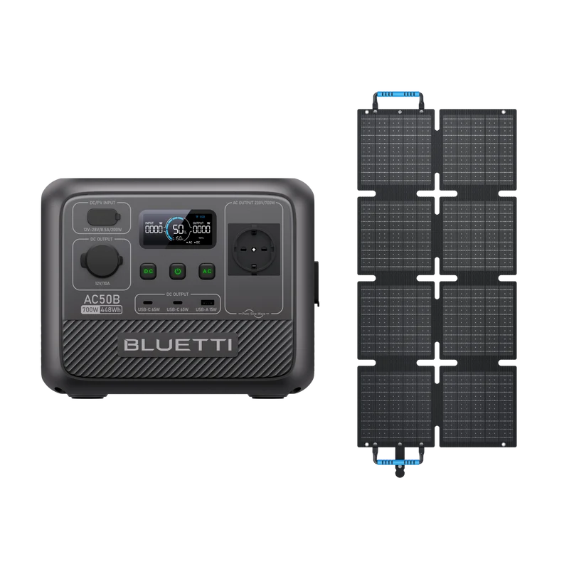 BLUETTI AC50B +PV60F | 700 W 448 Wh 60 Kit solar (Amazon)