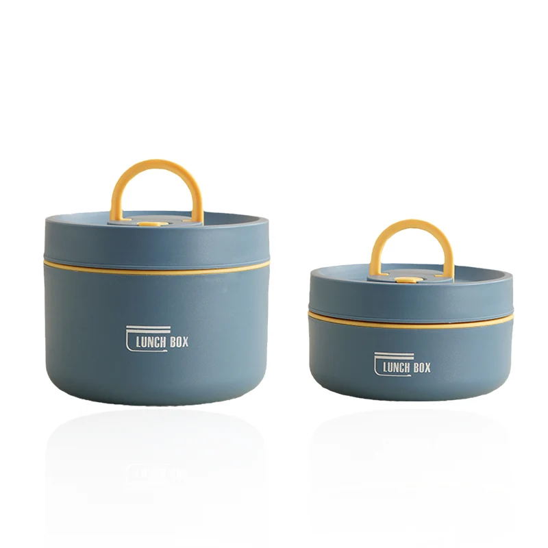 Lunch Box with Stainless Steel Food Thermos, Folding Handle, and Insulated Bag