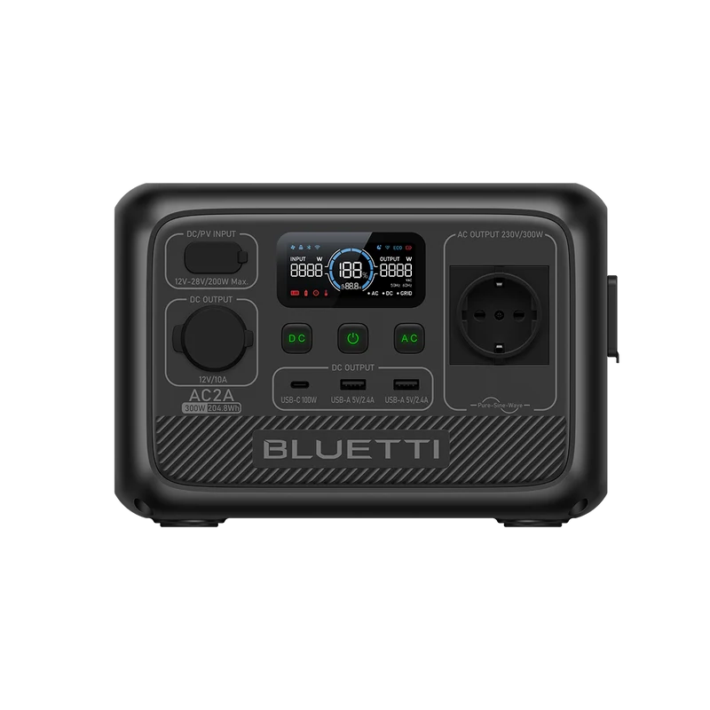 BLUETTI AC2A Estación de energía portátil | 300 W 204 Wh