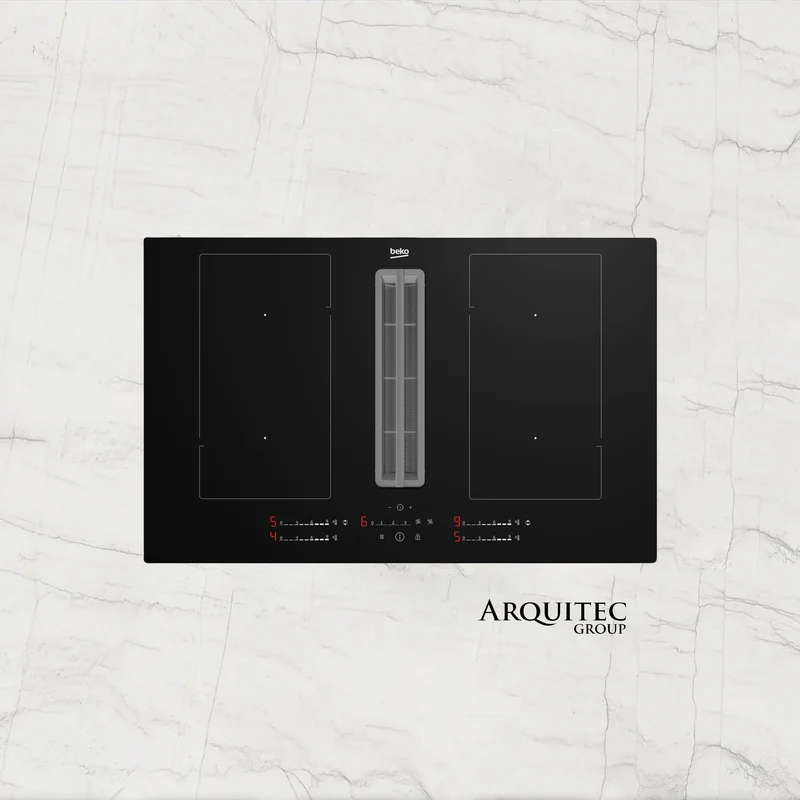 Cubierta de inducción con extractor 82 cm -HIXI84700U- Beko