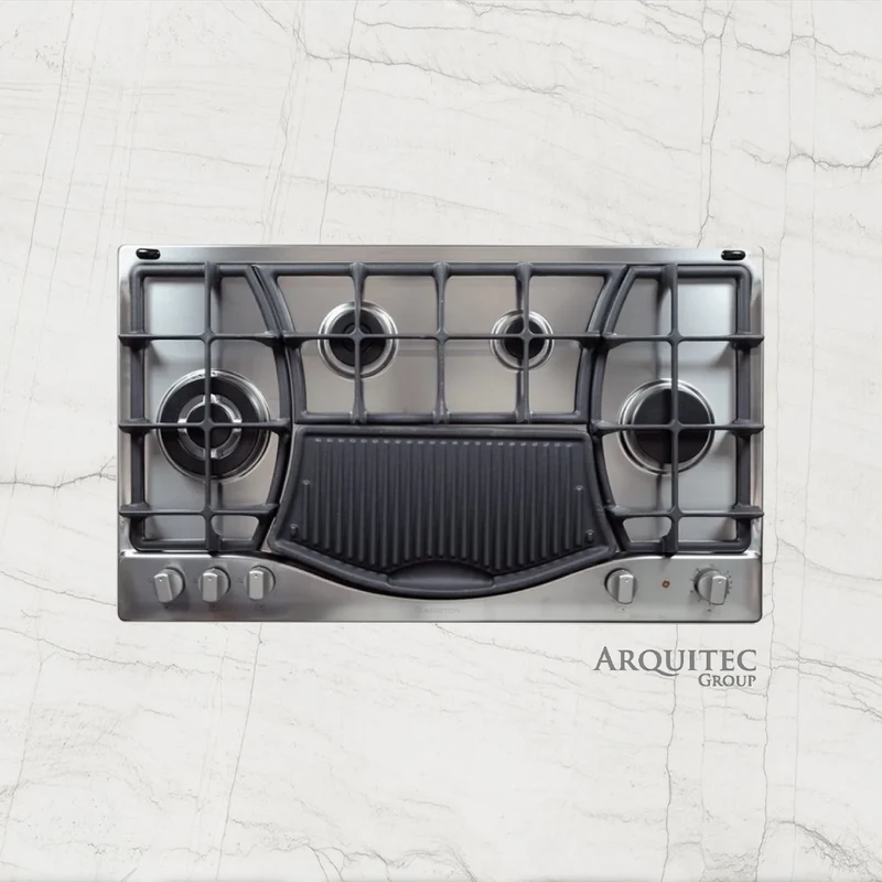 Cubierta de gas acero inoxidable 87 cm - PH941MSTBGH | Ariston