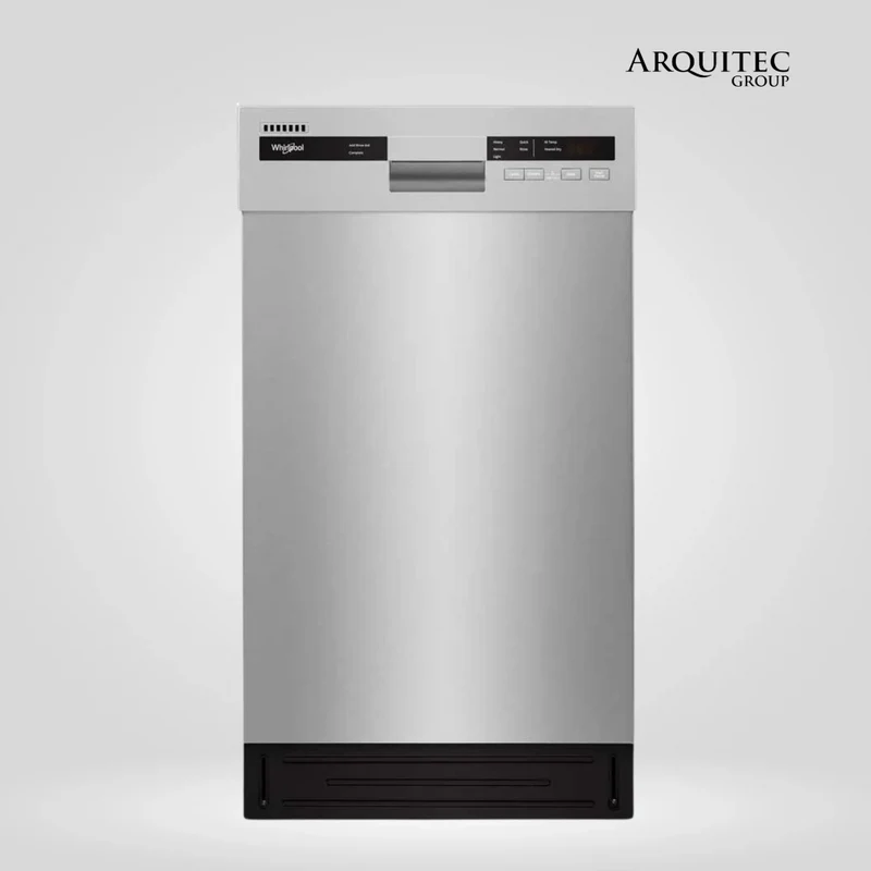 Lavavajillas compacto en acero inoxidable- 8 Servicios - WDPS5118PM- Whirlpool