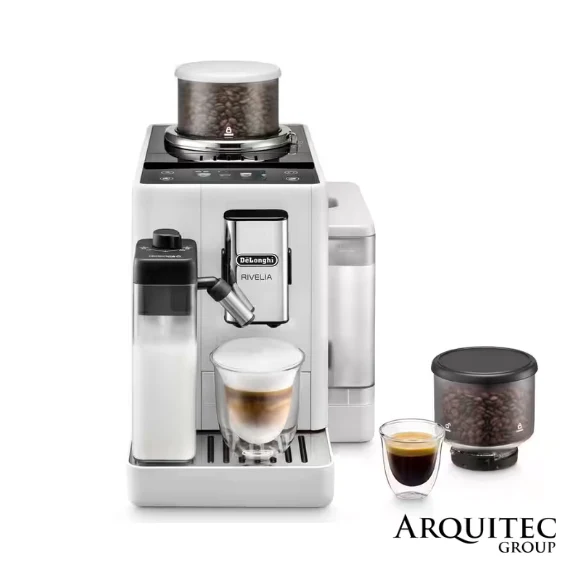 Cafetera Rivelia Espresso Artic White -EXAM44055W- DeLonghi
