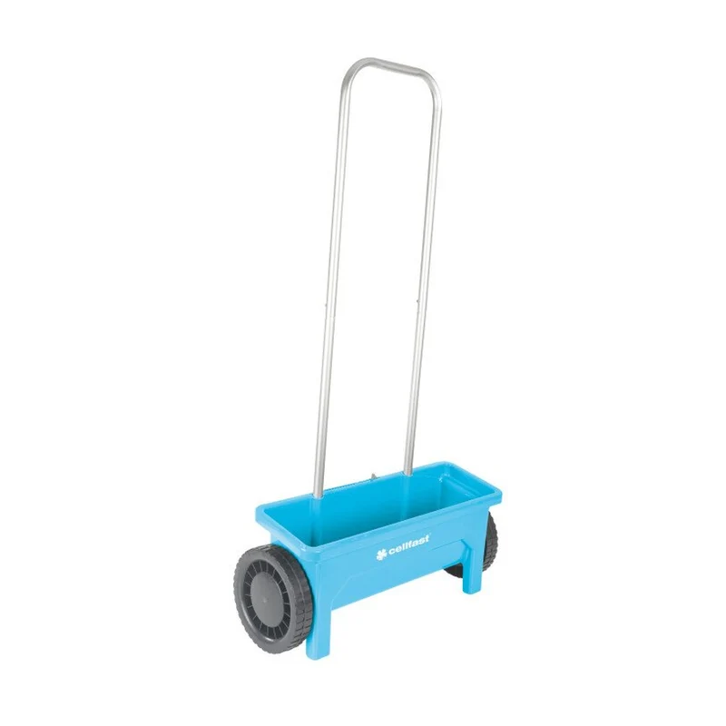 Esparcidor manual de jardín, esparcidor universal 12 litros esparcidor de aluminio ancho 45cm Cellfast