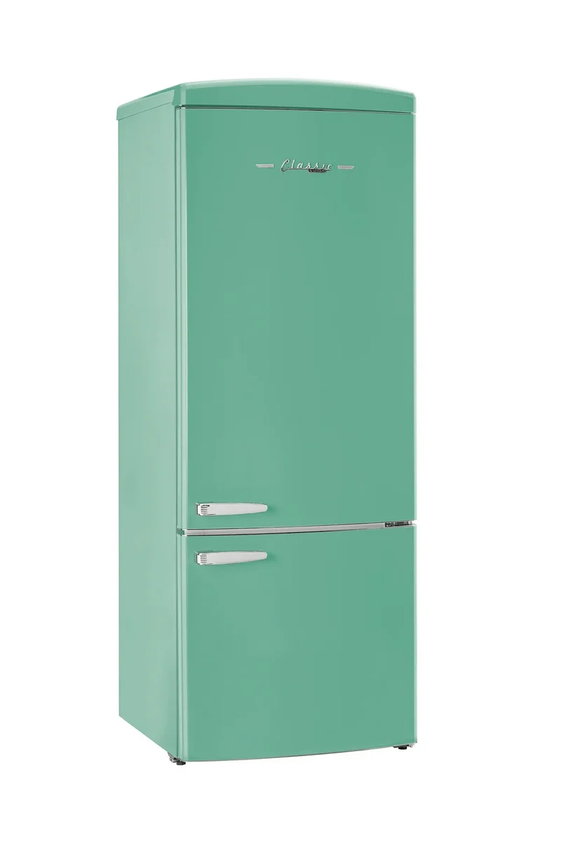 Unique UNQ-455L T AC | 455L Ocean Mist Turquoise Bottom Mount Refrigerator